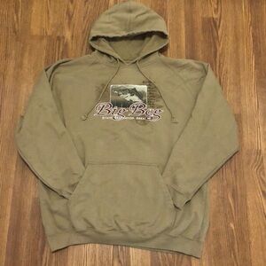 Big Bog State Park MN tan hooded sweatshirt XL